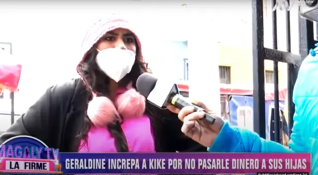 Kike Suero: Geraldine molesta por recibir S/ 500 soles de pensión para sus tres hijas