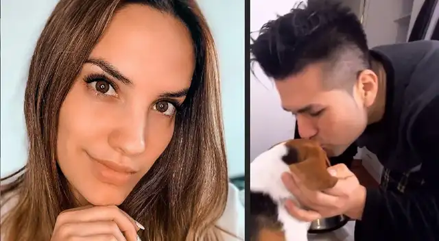 Deyvis Orosco adora a su mascota.
