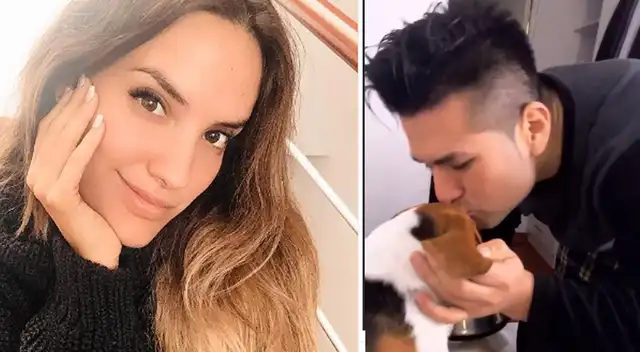 Deyvis Orosco adora a su mascota.