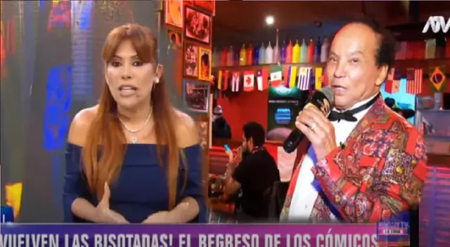 Melcochita halagó la belleza de Magaly Medina. Melcochita halagó la belleza de Magaly Medina.