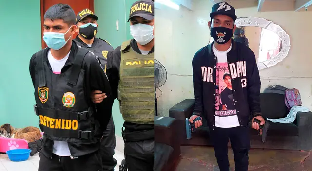 Sujeto posaba con dos armas de fuego antes de que fuera detenido. Sujeto posaba con dos armas de fuego antes de que fuera detenido.