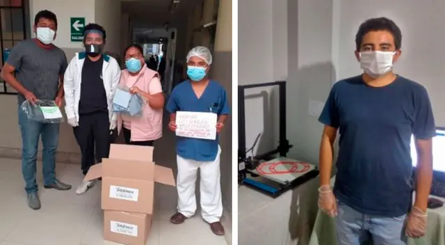 El joven chiclayano tiene un taller en su vivienda, donde junto a su madre y otros familiares crean los protectores. El joven chiclayano tiene un taller en su vivienda, donde junto a su madre y otros familiares crean los protectores.