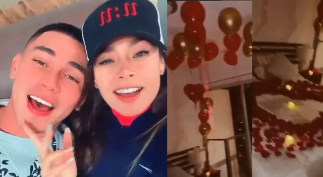 Jean Deza se muestra bastante enamorado de la expolicía.