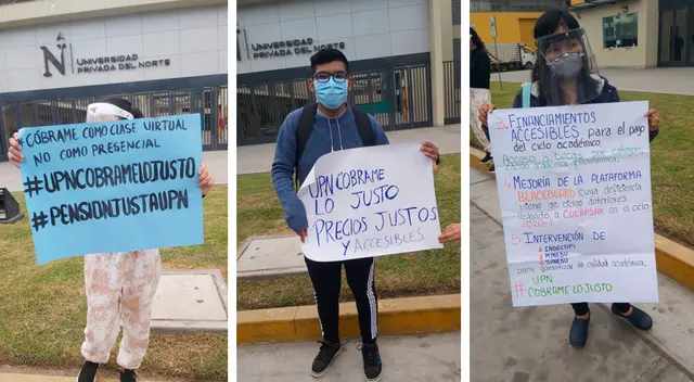 Los alumnos explican que si bien la UPN está dando algunos descuentos de becas a algunos alumnos, revela que es a un porcentaje muy reducido y no se les está brindando a todos.