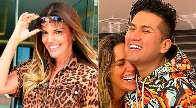 Deyvis Orosco y su pareja Cassandra Sánchez se muestran muy enamorados.