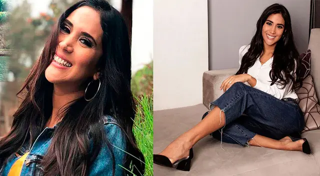 Melissa Paredes sorprendida por su esposo.