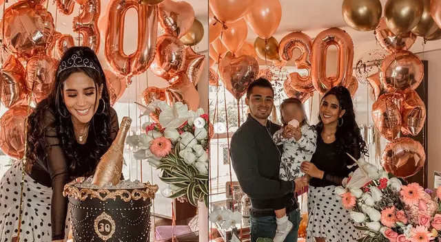 Melissa Paredes celebra su cumpleaños en familia.