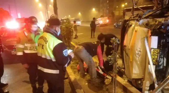 El accidente se produjo en horas de la madrugada. (Foto: María Ponce/URPI-GLR). El accidente se produjo en horas de la madrugada. (Foto: María Ponce/URPI-GLR).