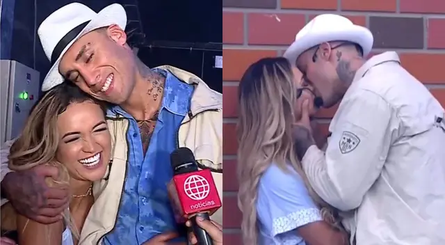 Angie Arizaga y Jota Benz se besaron. Angie Arizaga y Jota Benz se besaron.
