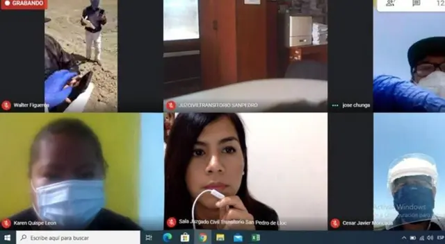 Poder Judicial de San Pedro de Lloc realiza primera inspección judicial virtual