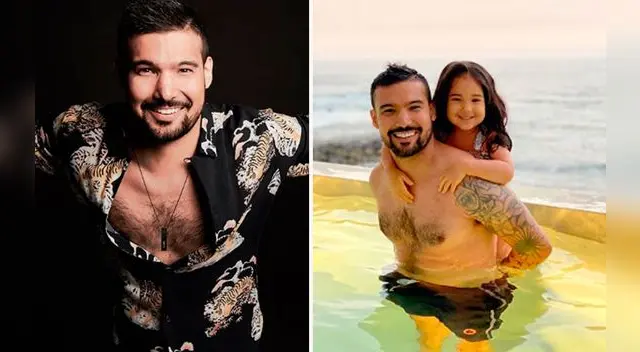 Ezio Oliva feliz tras aprender a peinar a su hija. Ezio Oliva feliz tras aprender a peinar a su hija.