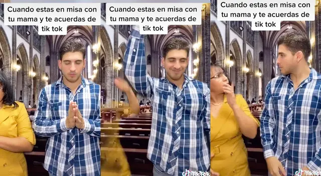El video del joven junto a su madre causó sensación en TikTok.
