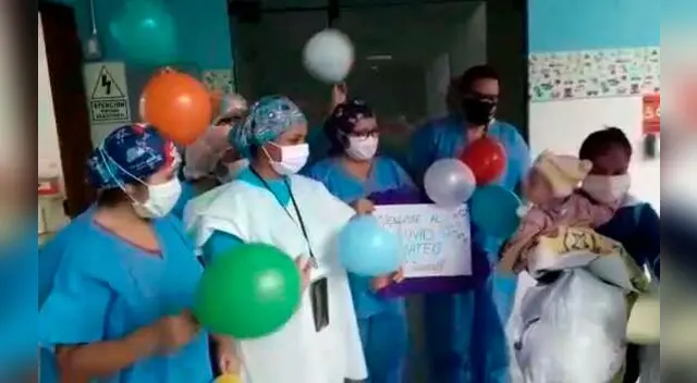 Bebé se recupera del COVID-19.