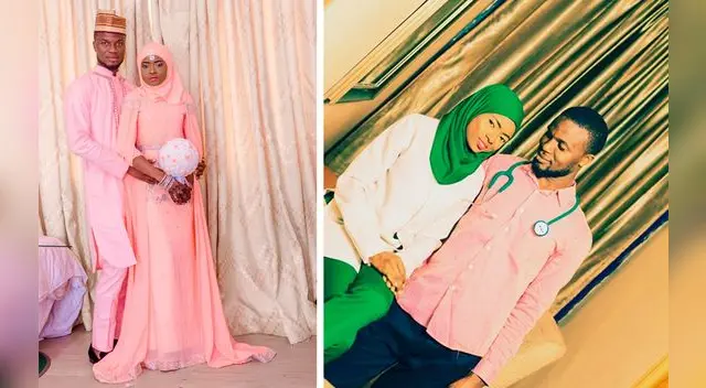 La pareja de esposos de Nigeria.