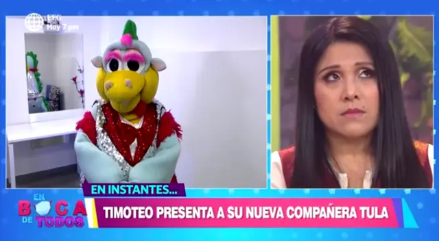 Timoteo se presentó en En boca de todos para celebrar sus 25 años y sorprendió al hacerle una cruel broma en vivo a Tula Rodríguez. Timoteo se presentó en En boca de todos para celebrar sus 25 años y sorprendió al hacerle una cruel broma en vivo a Tula Rodríguez.