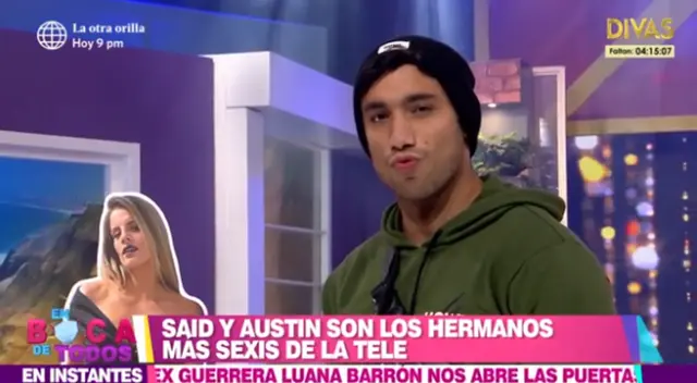 Said Palao ya no esconde sus sentimientos por Alejandra Baigorria y le envió un beso durante su participación en En boca de todos.