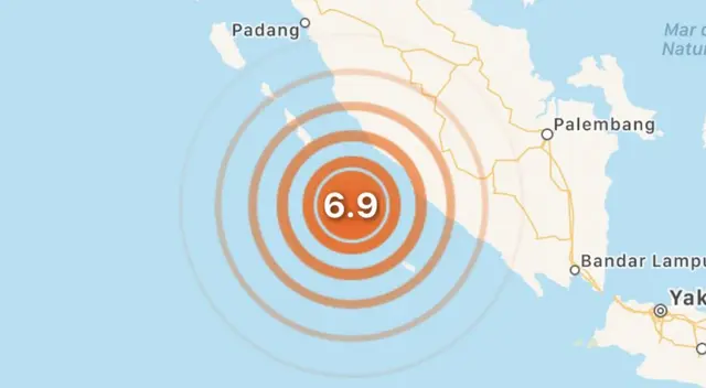 Indonesia no ha emitido una alerta de tsunami. Indonesia no ha emitido una alerta de tsunami.