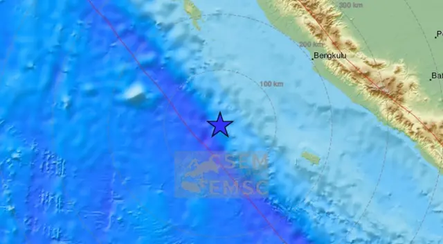 Indonesia no ha emitido una alerta de tsunami. Indonesia no ha emitido una alerta de tsunami.