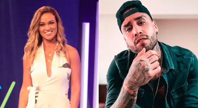 Angie Arizaga le contestó con otra canción.