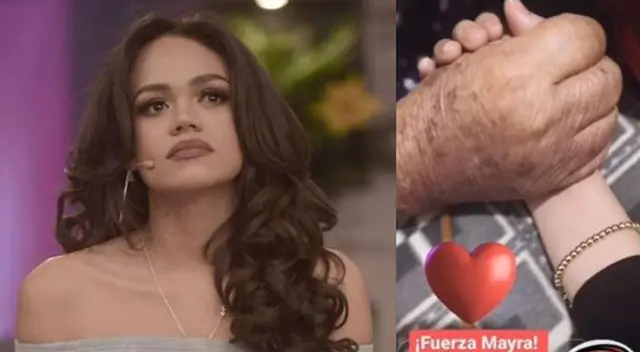 La cantante Mayra Goñi rompió en llanto al lamentar que su abuelo de 98 años tuviera que pasar por eso, y aseguró que su vida también vale la pena.