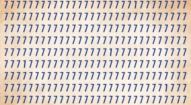 Reto visual: Sopa de números 7. Reto visual: Sopa de números 7.