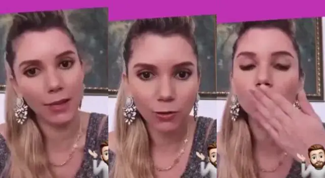 Un cibernauta le faltó el respeto a Alexandra Horler al pedirle que mande saludos en su transmisión de Instagram con una asquerosa frase de connotación sexual.