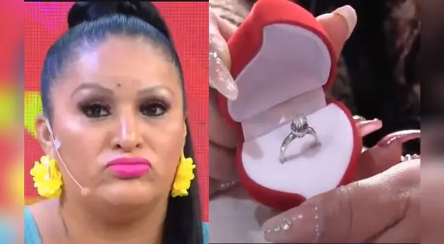 Paloma de la Guaracha sorprendida por anillo de compromiso de S/90 soles Paloma de la Guaracha sorprendida por anillo de compromiso de S/90 soles