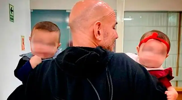Ricardo Morán por fin pudo reunirse con sus hijos.