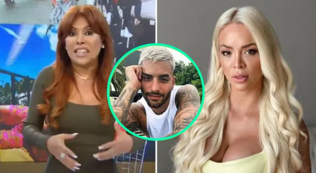 La conductora Magaly Medina troleó a Sheyla Rojas por comentar la transmisión en vivo de Maluma, recordando su acercamiento al trabajar juntos.