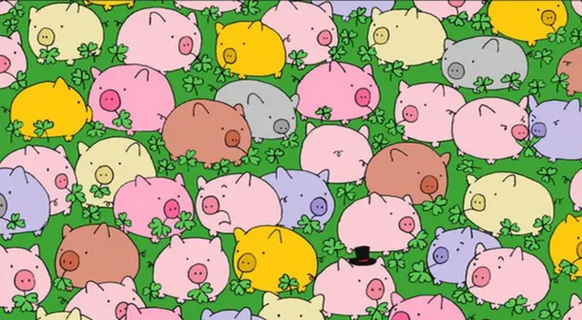 Encuentra el trébol de cuatro hojas del reto visual. Encuentra el trébol de cuatro hojas del reto visual.