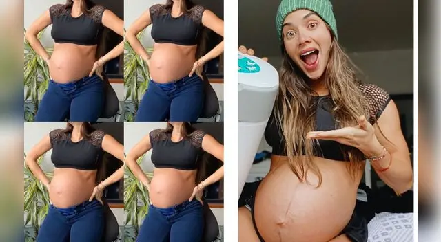 Korina borra las estrías de su barriga de embarazo en sus fotos y fans lo notan