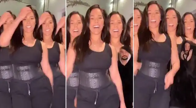 Karen Schwarz y Ezio Oliva causan risas en redes sociales por peculiar TikTok donde se filtró Ezio Oliva.