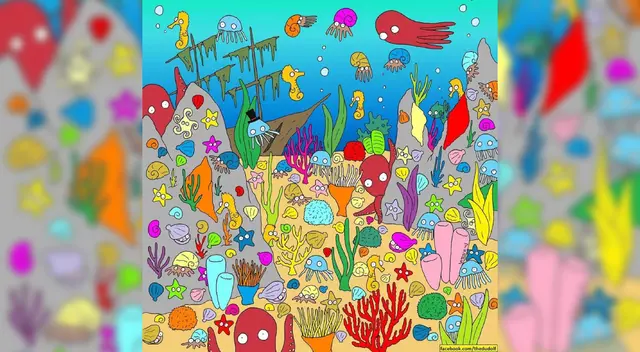 Resulte el divertido reto visual del pez.