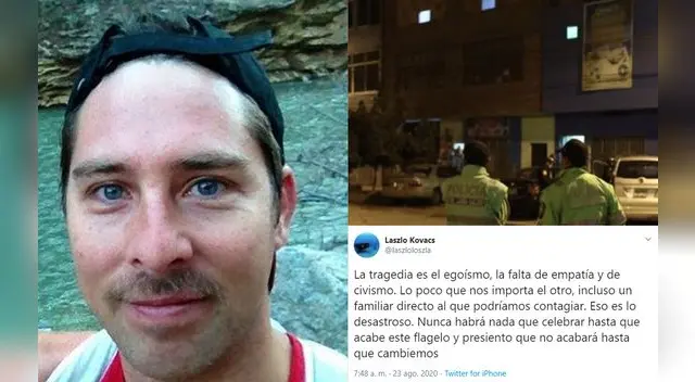 Laszlo Kovacs: “La tragedia es el egoísmo, la falta de empatía y de civismo” Laszlo Kovacs: “La tragedia es el egoísmo, la falta de empatía y de civismo”