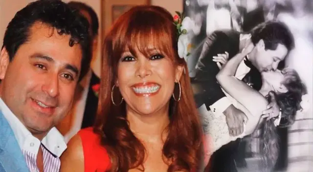 Magaly Medina realiza divertida broma a su esposo. Magaly Medina realiza divertida broma a su esposo.