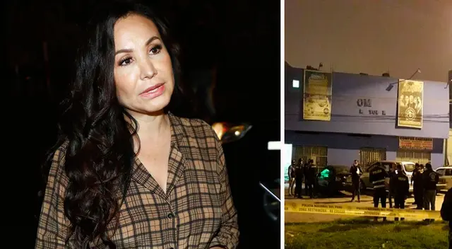 Janet Barboza se mostró afectada por el lamentable hecho en Los Olivos.