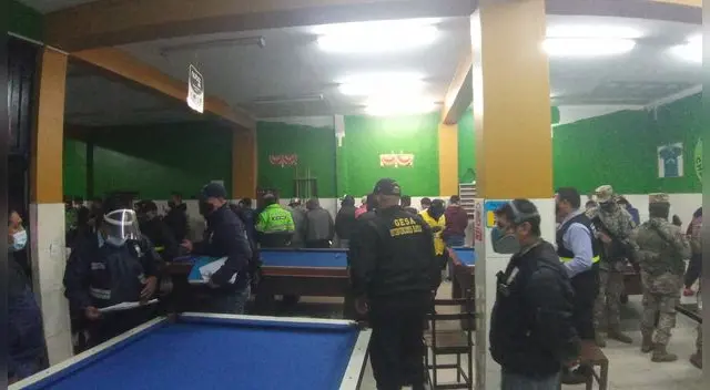 Billar era usado como bar en El Agustino Billar era usado como bar en El Agustino