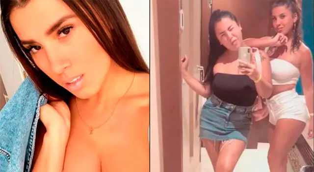 Yahaira Plasencia disfruta de la compañía de su hermana. Yahaira Plasencia disfruta de la compañía de su hermana.