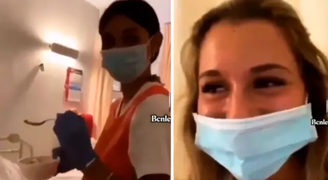 Escenas de las enfermeras cometiendo el maltrato psicológico contra la anciana en video. Escenas de las enfermeras cometiendo el maltrato psicológico contra la anciana en video.