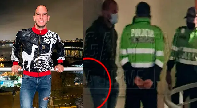 Adrián Zela fue detenido por la policía. Adrián Zela fue detenido por la policía.