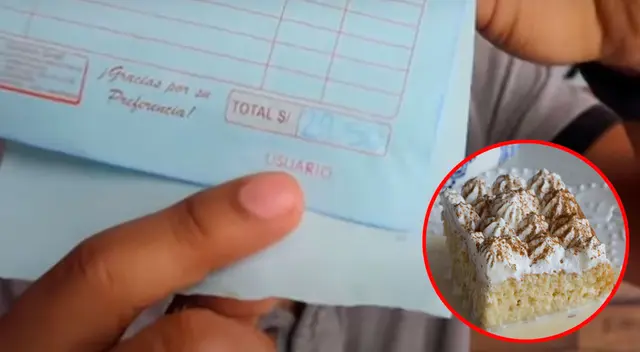 Una pastelería limeña vende una porción de torta de tres leches a 30 soles