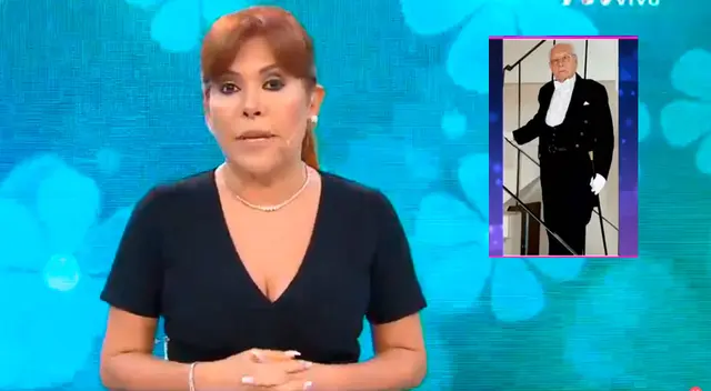 Magaly Medina llora por la muerte de su suegro.