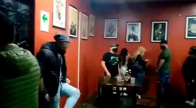 Fiesta clandestina en bar de Santa Anita. Fiesta clandestina en bar de Santa Anita.