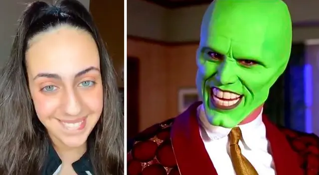 Joven se transforma como Jim Carrey en la película ‘La Máscara’.