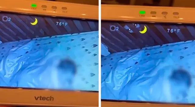 Mujer descubre la presencia de un supuesto fantasma mientras su bebé dormía Mujer descubre la presencia de un supuesto fantasma mientras su bebé dormía