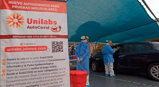 'AutoCOVID' en Miraflores.