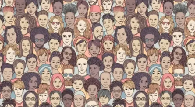 Encuentra a la persona con ojos cerrados en la imagen.