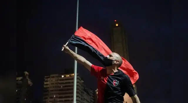 La caravana empezó en el estadio del club La caravana empezó en el estadio del club