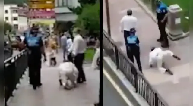 La cómica escena causó la risa de miles de internautas en las redes sociales. La cómica escena causó la risa de miles de internautas en las redes sociales.