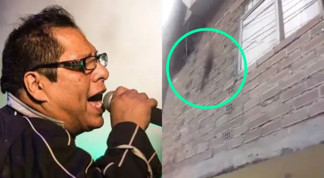 Elizabeth Odar, esposa de Cachuca, mostró las imágenes del frontis de su hogar en El Agustino tras haber sido roceado de combustible.